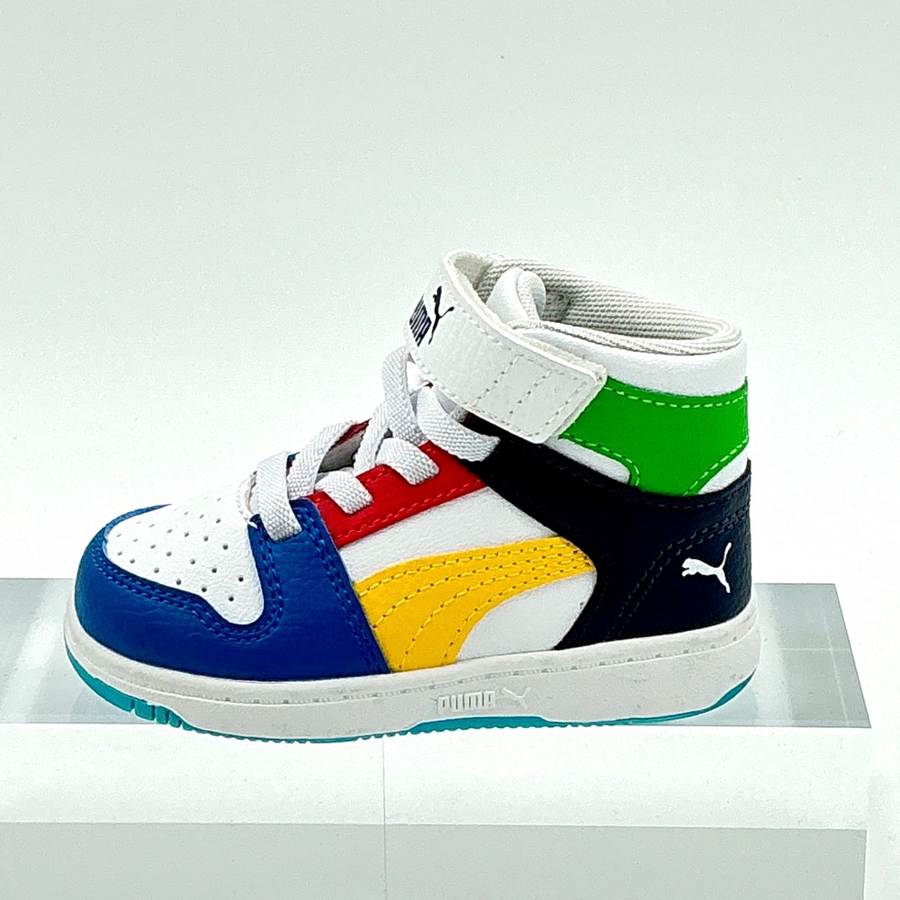 Puma Kids Boys Size 5C High Top Sneakers Rebound V6 NEW - Picture 5 of 10